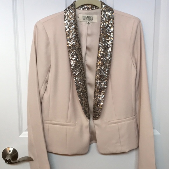 BB Dakota Jackets & Blazers - BB Dakota tan with sequins
